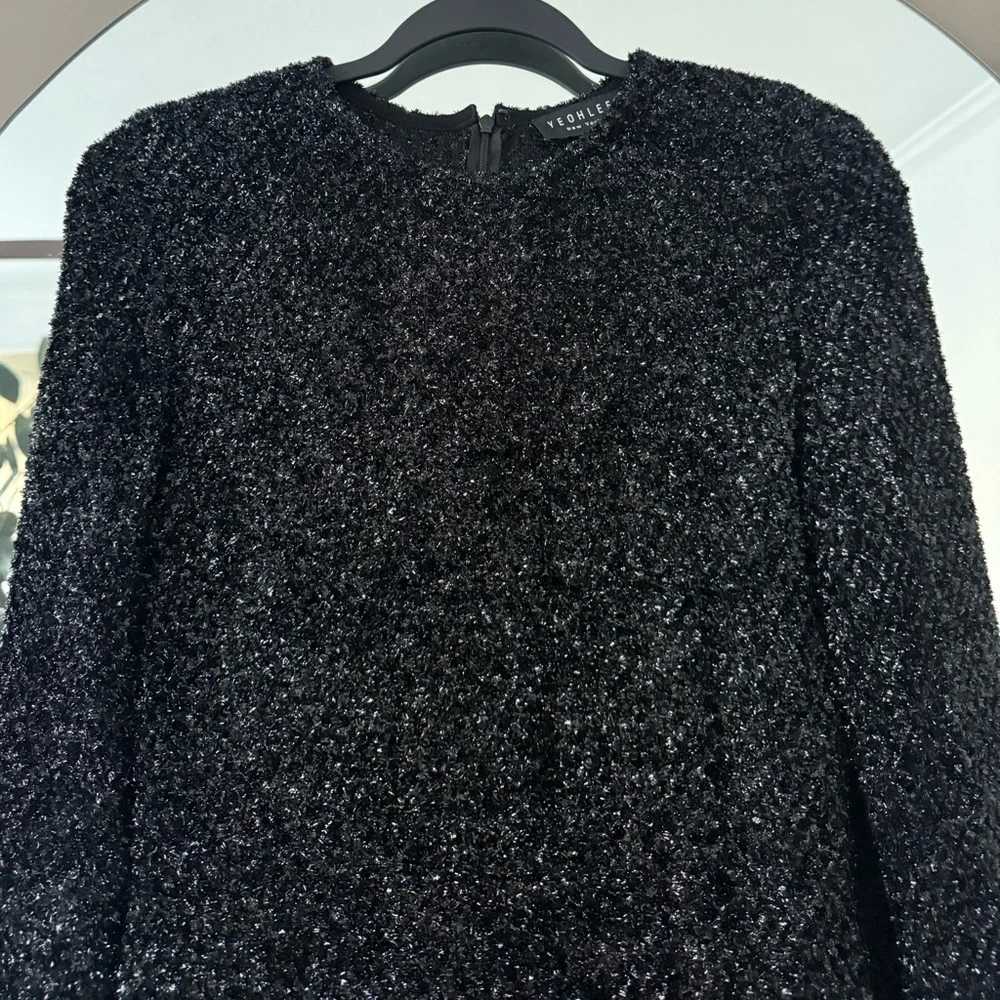 Yeohlee New York Black Bodycon Midi Dress Size Medium - Picture 4 of 10